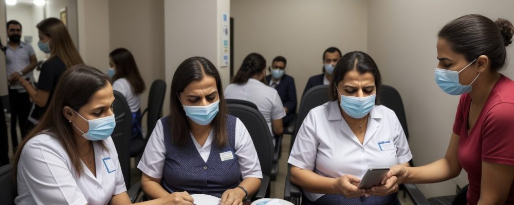 Imagem que ilustra a vigilância sanitária em ação, mostrando a fiscalização e o impacto na saúde pública, com foco em higiene e controle sanitário.