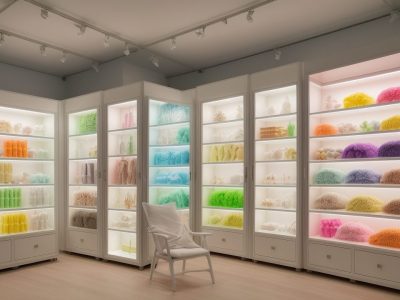 Vitrine de loja com técnicas de visual merchandising e exposição de produtos para atrair clientes e aumentar as vendas.