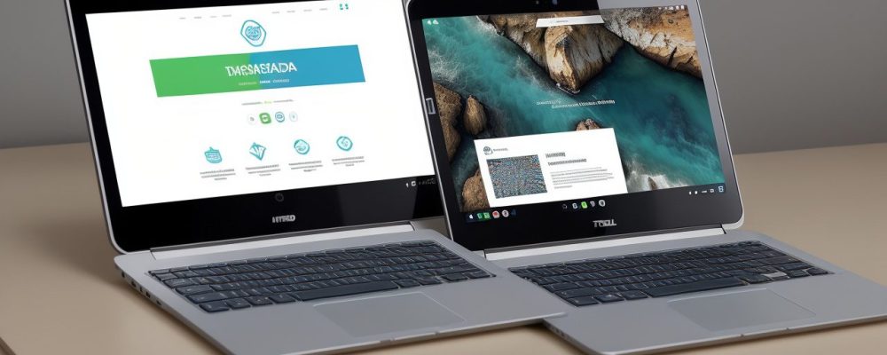 Imagem mostrando uma pessoa trabalhando em um projeto de web design, com código HTML e CSS em destaque e um site sendo visualizado em um dispositivo.