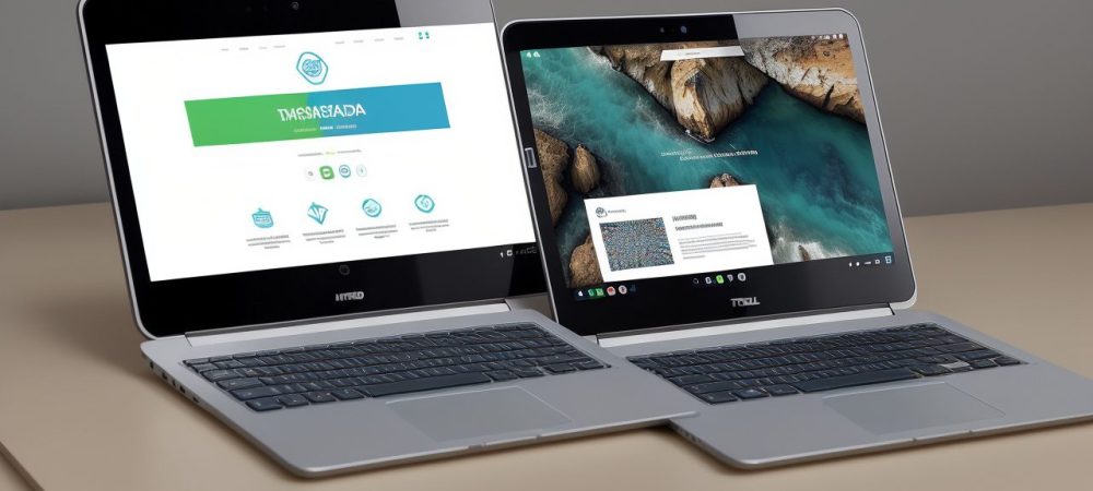 Imagem mostrando uma pessoa trabalhando em um projeto de web design, com código HTML e CSS em destaque e um site sendo visualizado em um dispositivo.