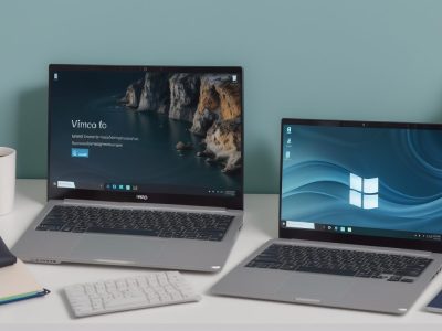 Servidores públicos trabalhando com Windows 10 para otimizar processos e garantir segurança no setor público.