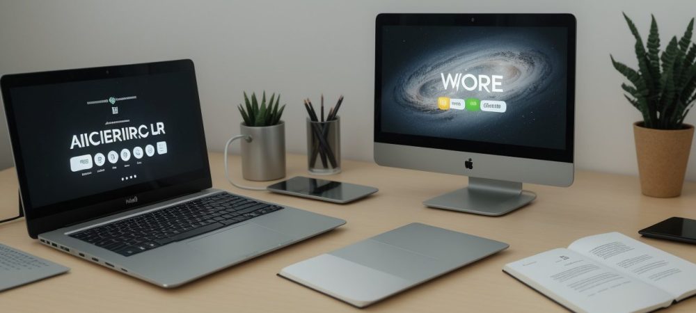 Servidor público utilizando Word Avançado para formatar documentos de forma eficiente e profissional, com foco em atalhos e sumários automáticos.