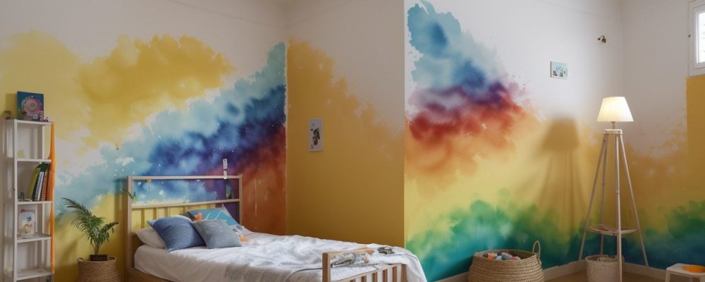 Alunos em sala de aula experimentando técnicas de pintura a óleo, acrílica e aquarela com tintas e pincéis.