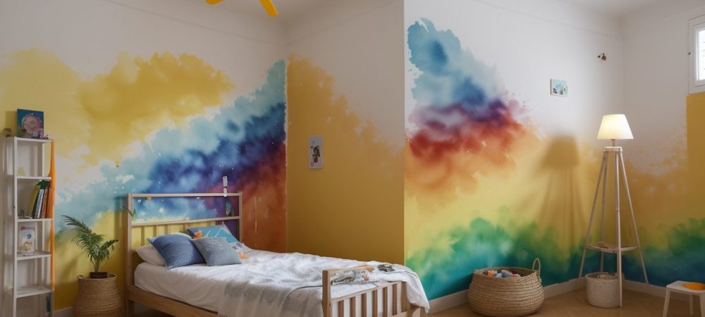 Alunos em sala de aula experimentando técnicas de pintura a óleo, acrílica e aquarela com tintas e pincéis.