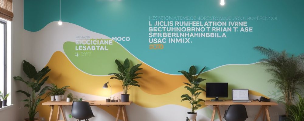 Ambiente de trabalho moderno com colaboradores usando tecnologia assistiva como leitores de tela e teclados adaptados, promovendo inclusão e acessibilidade.