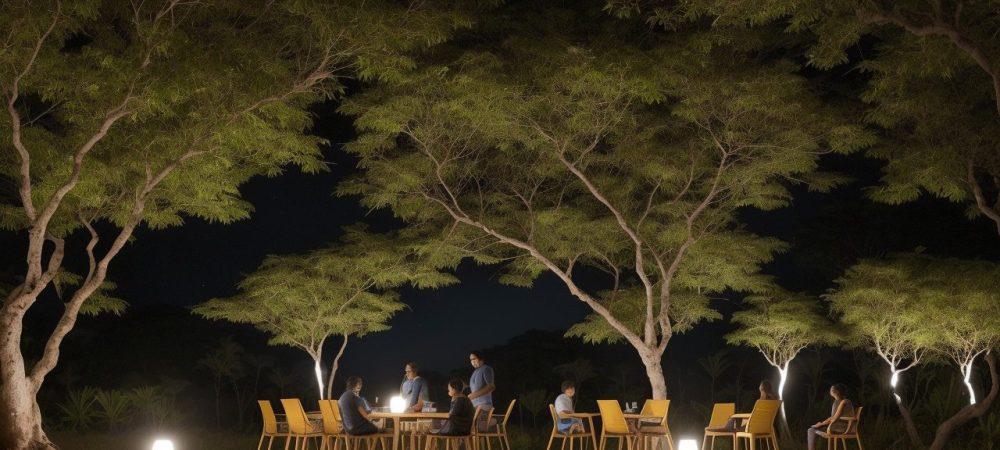 Ambiente de trabalho harmonioso com diversidade, onde colaboradores interagem respeitosamente em um espaço acolhedor e iluminado, promovendo dignidade e direitos fundamentais.