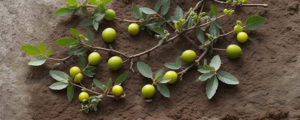 Agricultor examinando amostras de solo em campo verdejante, destacando a importância da análise para a agricultura sustentável