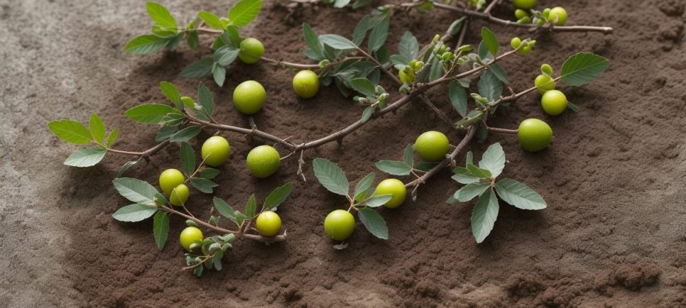 Agricultor examinando amostras de solo em campo verdejante, destacando a importância da análise para a agricultura sustentável