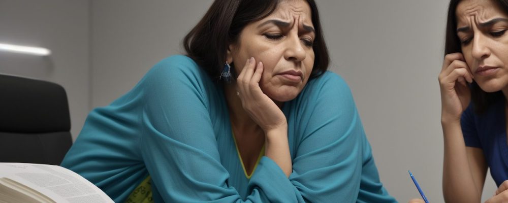 Servidor público atende cidadão preocupado com empatia em ambiente acolhedor, destacando habilidades comportamentais.