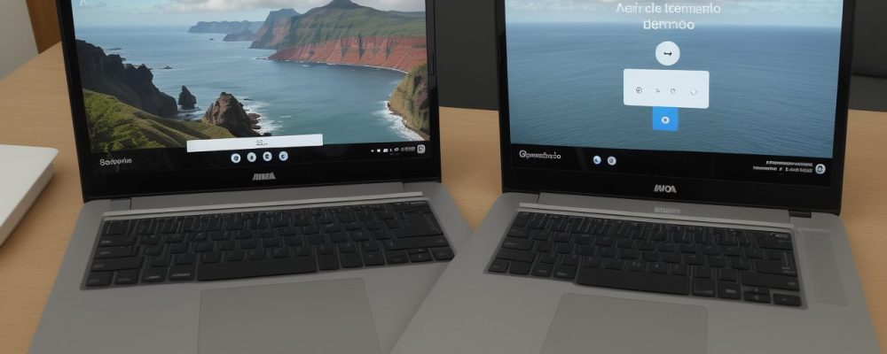 Um juiz leigo conduzindo uma audiência de conciliação entre duas partes, que demonstram alívio ao dialogar em um ambiente moderno e acolhedor.