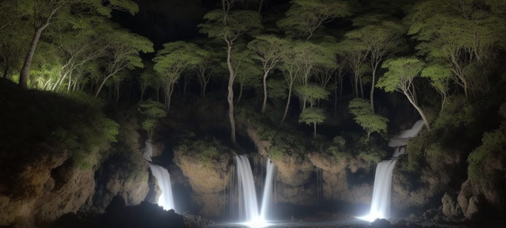 Profissionais realizando auditoria ambiental em fábrica moderna, avaliando documentos e equipamentos, cercados por plantas simbolizando sustentabilidade.