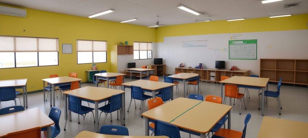 Alunos animados em sala de aula usando materiais didáticos diversificados do PNAIC para alfabetização na idade certa.