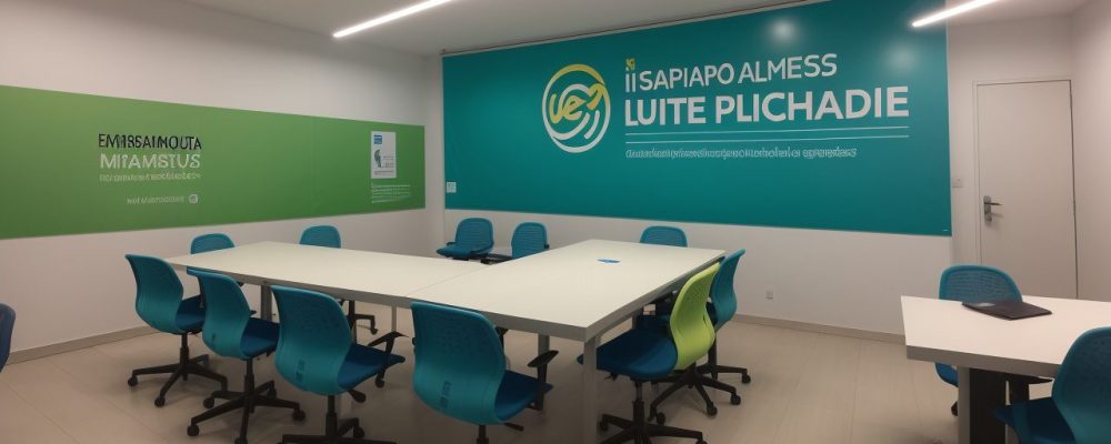 Ambiente de trabalho moderno em órgão público com servidores de diferentes etnias e gêneros colaborando em equipe, evidenciando a importância da diversidade e inclusão.