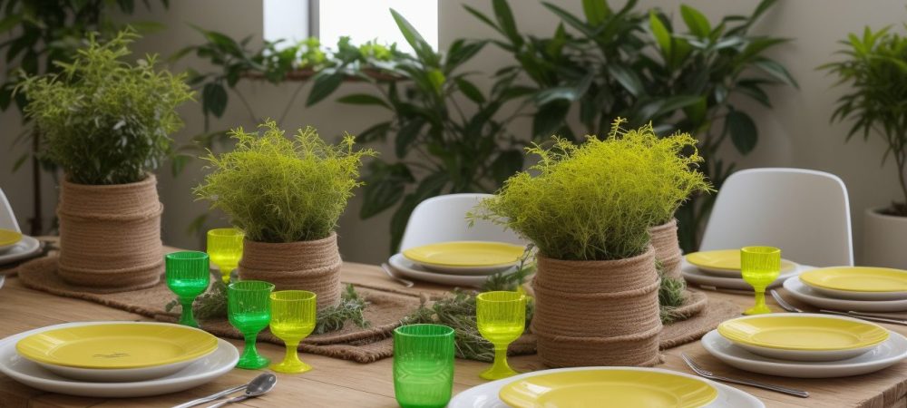 Pessoas de diferentes origens colaborando em uma cooperativa, cercadas por plantas, transmitindo empatia e união.