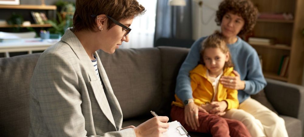 curso sobre o Estatuto da Criança e do Adolescente: profissional de serviço social aplicando seus conhecimentos no atendimento à mãe e filha