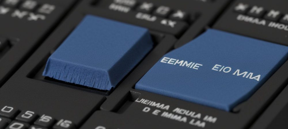 Uma sala de edição de vídeo vibrante com computador moderno, ferramentas criativas e clipes na tela.