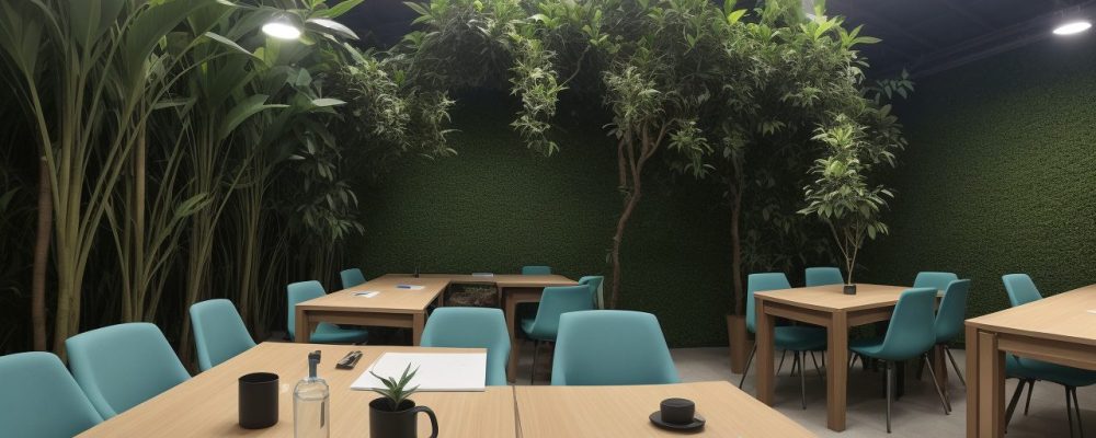 Grupo de profissionais discutindo estratégias de direitos trabalhistas em um ambiente colaborativo iluminado por luz natural.