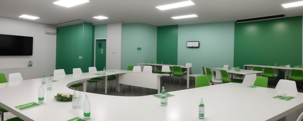 Servidores públicos em reunião discutindo ética com documentos e gráficos de transparência, em ambiente colaborativo.