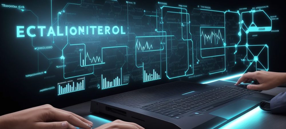 Profissional em ambiente moderno criando página web com HTML avançado no serviço público