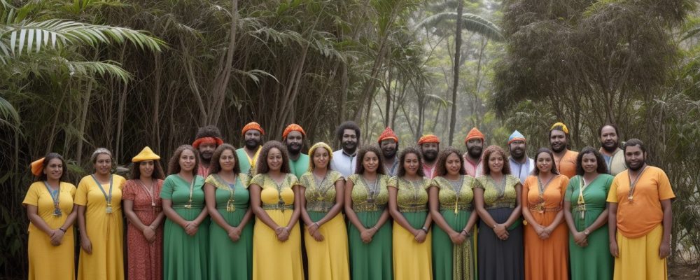 Ambiente de trabalho acolhedor com intérprete de Libras e colaboradores sorrindo durante reunião.