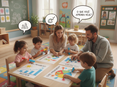 Gráfico ilustrativo sobre os indicadores de qualidade na educação infantil