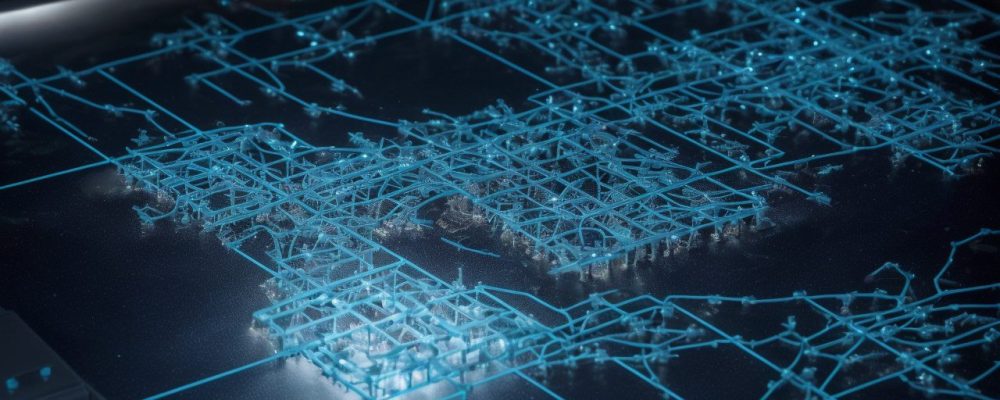 Cena de investigação criminal em laboratório forense, com equipamentos de papiloscopia e sistema AFIS ao fundo.