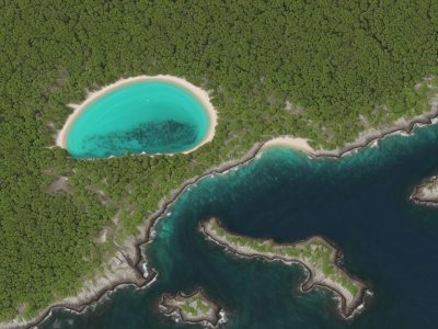 Mapa mental vibrante em escritório moderno com tema central destacado e ramificações organizadas
