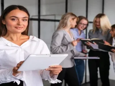 mulher-vista-frontal-segunrando-tablet-1