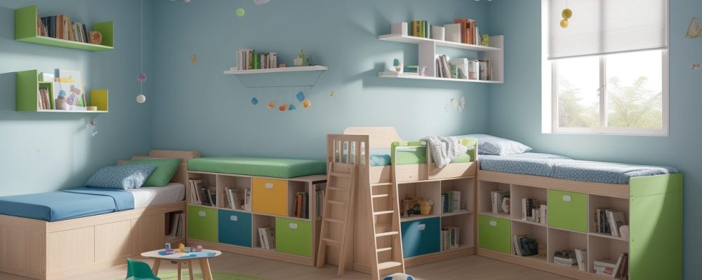 Sala de aula moderna com crianças lendo e aprendendo, enfatizando a neurociência na alfabetização.