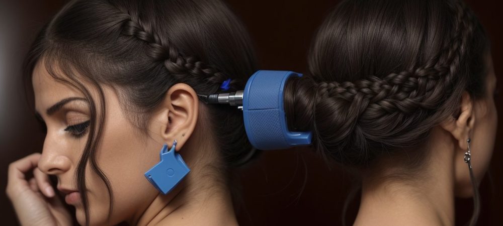 Perito forense coletando impressões digitais em cena de crime, com equipamentos de papiloscopia ao redor em ambiente detalhado e técnico.