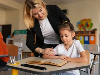 professor-de-vista-frontal-ajudando-crianca-1