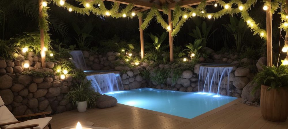 Sala de terapia holística com almofadas e velas em sessão de meditação guiada, estilo ilustrativo vibrante.