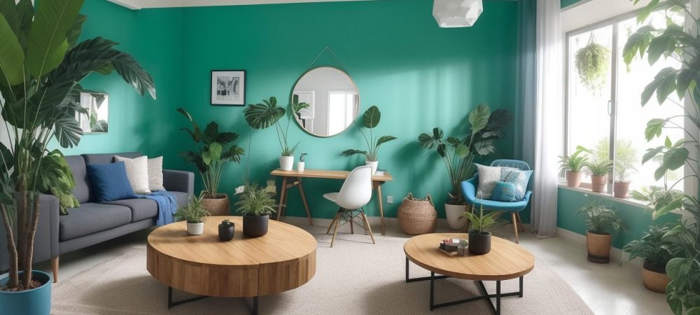 Servidores em sala moderna discutindo saúde mental, com materiais de avaliação psicossocial em destaque.