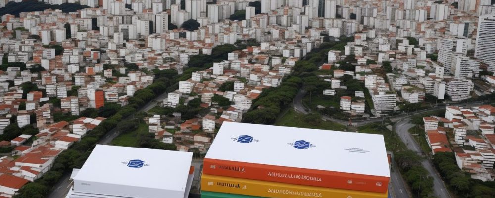 Servidor público analisando documentos do Código Penal em escritório moderno, cercado por livros jurídicos.