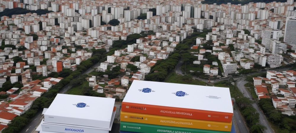 Servidor público analisando documentos do Código Penal em escritório moderno, cercado por livros jurídicos.