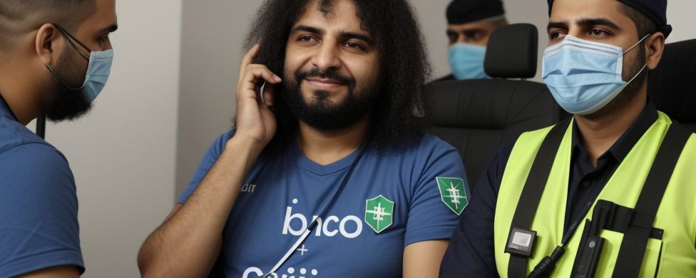 Servidor público demonstrando empatia e comunicação eficaz ao acalmar um cliente estressado em ambiente moderno.