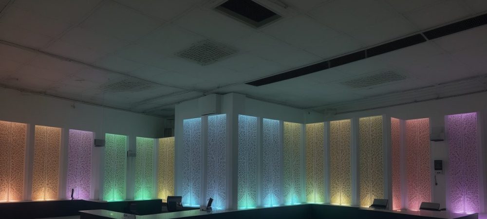 Servidores em ambiente moderno de administração pública, utilizando tecnologia da informação para análise de dados interativos.