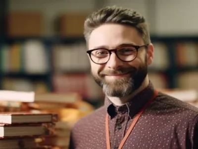 um-homem-esta-em-frente-a-pilhas-de-livros-em-uma-biblioteca-2